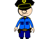 Desenho Agente de polícia pintado por Mr. Róide