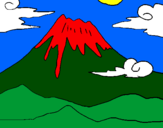 Desenho Monte Fuji pintado por BUNITA