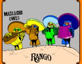 Desenho Mariachi Owls pintado por biscoitoooo...