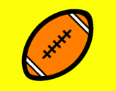 Desenho Bola de futebol americano II pintado por adoro desporto
