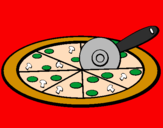 Desenho Pizza pintado por thiago