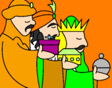 Desenho Os Reis Magos 3 pintado por julia