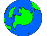 Desenho Planeta terra pintado por robson