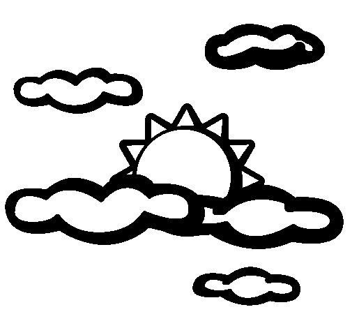 Desenho Nublado pintado por ceu