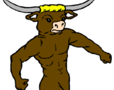 Desenho Cabeça de búfalo pintado por mr.johnston