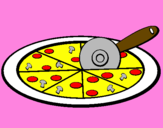 Desenho Pizza pintado por enzo kwiek