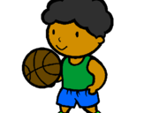 Desenho Jogador de basquete pintado por kaka