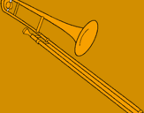 Desenho Trombone pintado por gui
