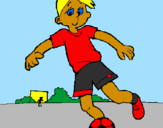 Desenho Jogar futebol pintado por baehdbhjf