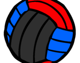 Desenho Bola de voleibol pintado por ªInêsMargarida