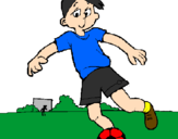 Desenho Jogar futebol pintado por JOAO