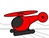 Desenho Helicoptero pequeno pintado por Thales