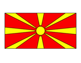 Desenho República da Macedónia pintado por victória.R.