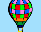 Desenho Balão de ar quente pintado por leonardo setti