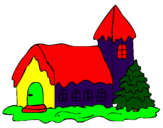 Desenho Casa pintado por gustavo