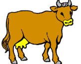 Desenho Vaca pintado por Luciano