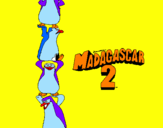 Desenho Madagascar 2 Pingüinos pintado por a.n.a j.u.l.i.a
