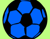 Desenho Bola de futebol pintado por gabriel