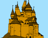 Desenho Castelo medieval pintado por carlos eduardo