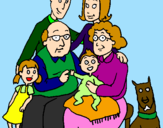 Desenho Família pintado por gtr