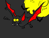Desenho Morcego louco pintado por Sérgio