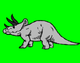 Desenho Triceratops pintado por alex