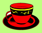 Desenho Taça de café pintado por dulinha