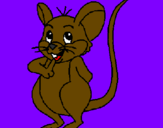 Desenho Rato pintado por tiago