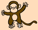 Desenho Gracioso pintado por Macaco
