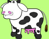 Desenho Vaca pensativa pintado por Patricia
