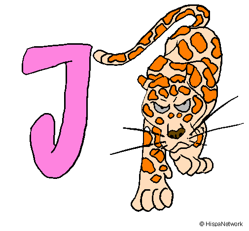 Desenho Jaguar pintado por JANICE