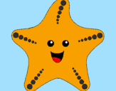 Desenho Estrela do mar pintado por garu
