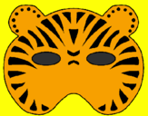 Desenho Tigre pintado por sofia s