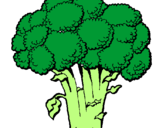 Desenho Brócolos pintado por flau