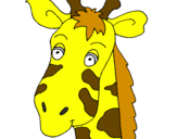 Desenho Cara de girafa pintado por Caroline