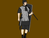 Desenho Soldado romano pintado por skaitalos