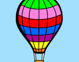 Desenho Balão de ar quente pintado por giuliah