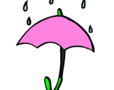 Desenho Guarda-chuva pintado por carluxa