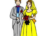 Desenho Marido e esposa III pintado por Laura