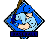 Desenho Logo de basebol pintado por Bruno