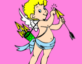 Desenho Cupido  pintado por rayane bolada
