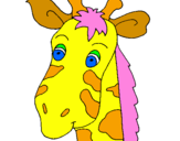 Desenho Cara de girafa pintado por AMÉLIA VITORIA