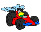 Desenho Carro de Fórmula 1 pintado por Renato