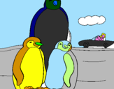 Desenho Familia pinguins pintado por NADIM45