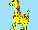 Desenho Girafa pintado por nady