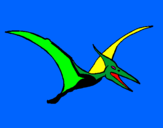 Desenho Pterodáctilo pintado por marcos