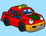 Desenho Herbie Taxista pintado por joao victor