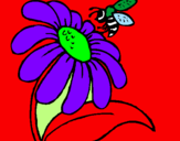 Desenho Margarida com abelha pintado por IGOR INFANTILIII