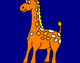 Desenho Girafa pintado por marylala