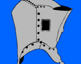 Desenho Capacete de cavaleiro  pintado por lucas